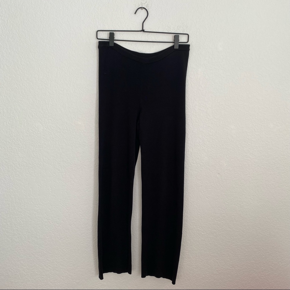 EILEEN FISHER Women’s PP Black Pull Up Trouser Silk Pant - Picture 1 of 9